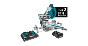 2020 Makita 18V X2 LXT® (36V) Brushless 12" Dual-Bevel Sliding Compound Miter Saw Kit (XSL07PT)