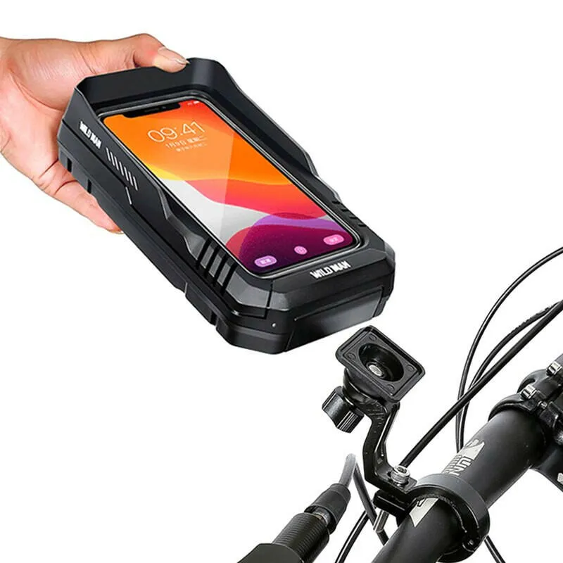 360 ° Rotatable Bicycle Handlebar Bag Rainproof Quick Release Bike Bag Touch Screen Bag 6.8inch Phone Cycling Bag