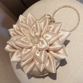 3D Flower Evening Clutch Small Purse