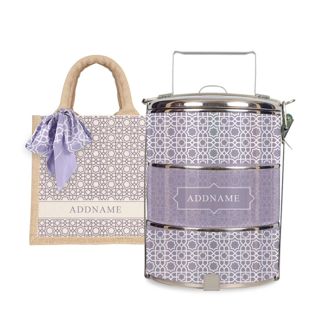 Annas Series - Purple Tiffin Carrier