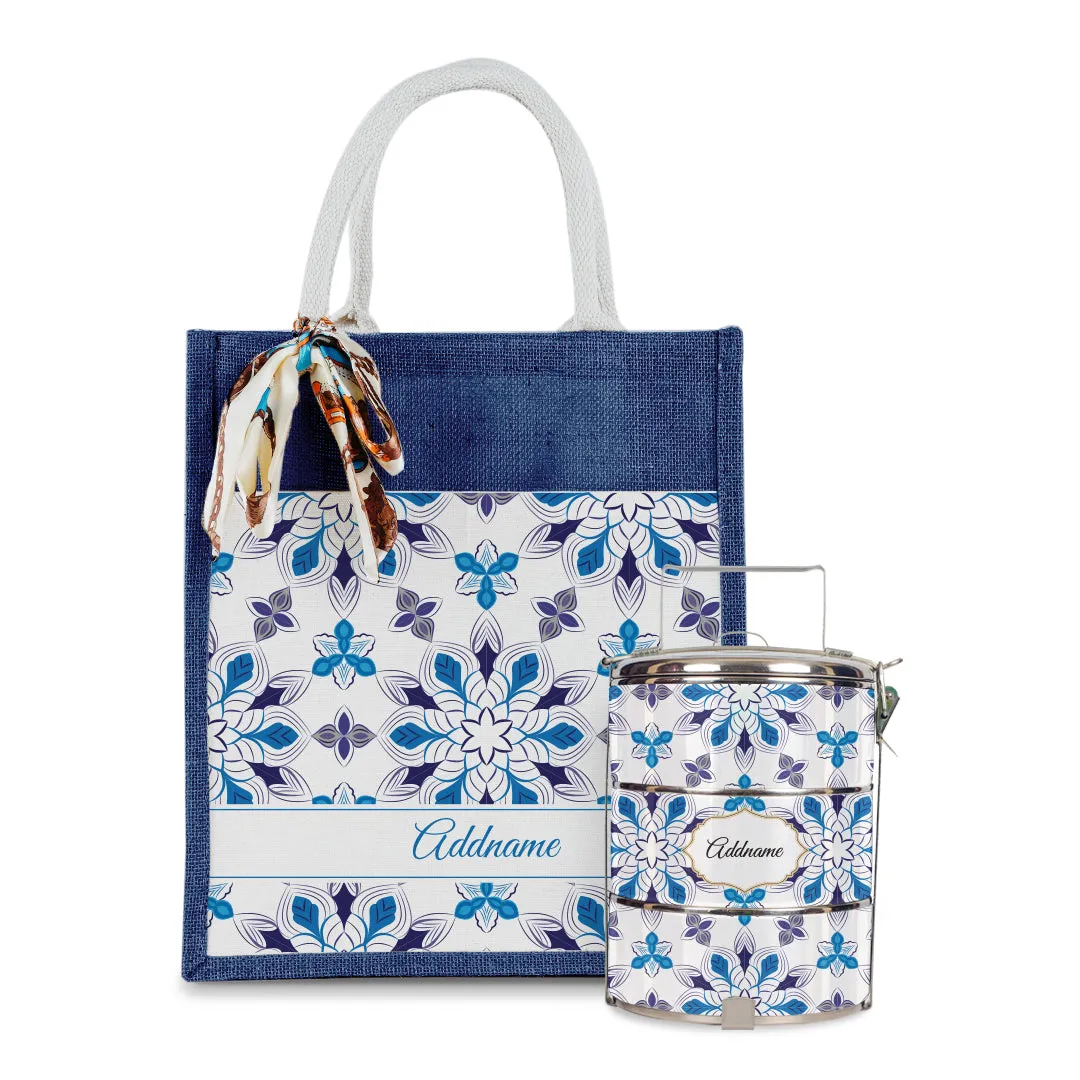 Arabesque Frost with Tiffin Carrier Set