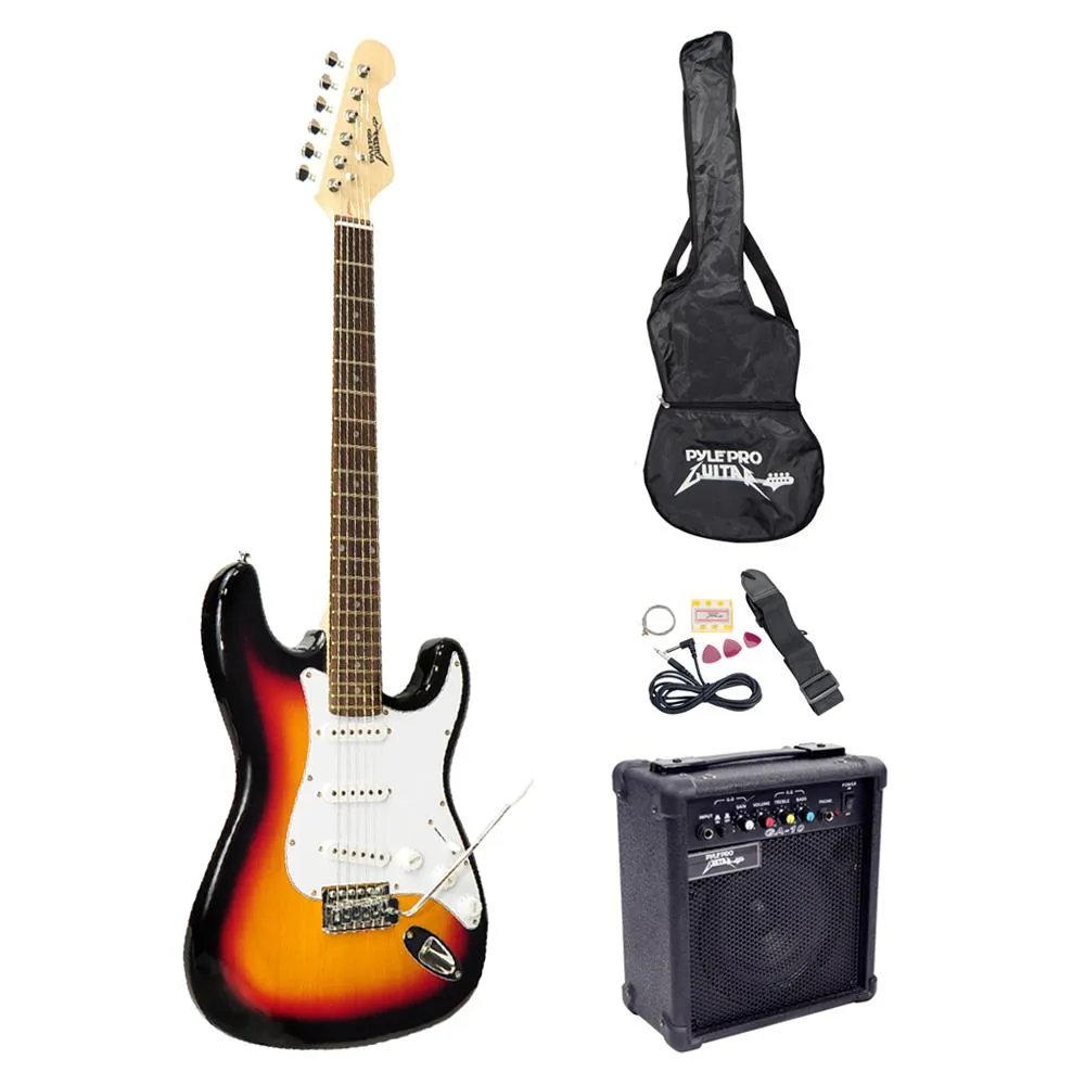 Beginners Electric Guitar Kit, Includes Amplifier & Accessories (Sunburst)