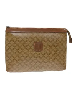 Beige Macadam Canvas Clutch Bag - Made in Italy (SKU: 72478)