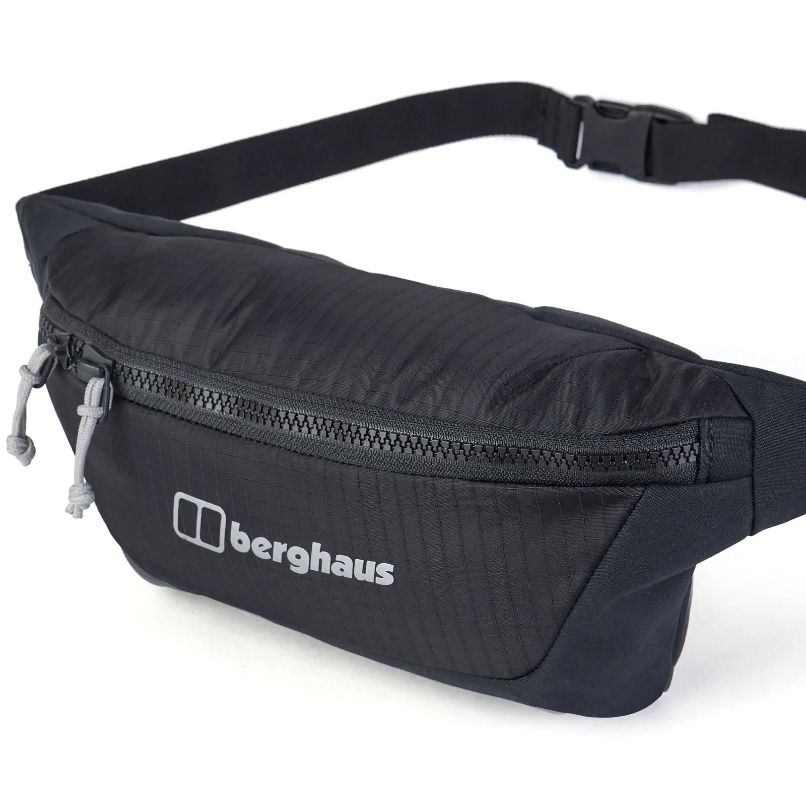 Berghaus Caryall 2.5L Walking Adjustable Waist Bum Bag - Black - OS