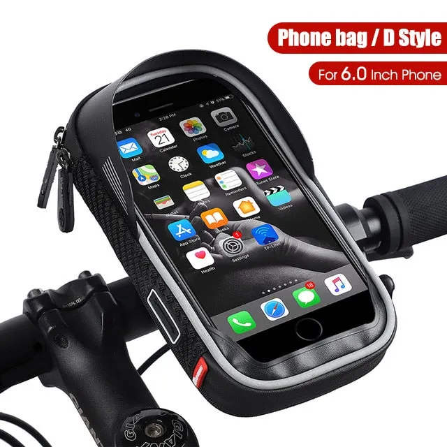 Bicycle Bag High Quality EVA Waterproof Top Tube Bike Bag Touchscreen Cell Mobile Phone Bag 6.0-7.2 inch Phone Case