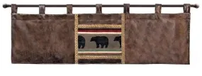 Black Bear Window Valance