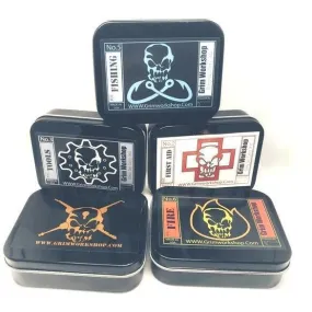 Black Credit Card Size Survival Tins