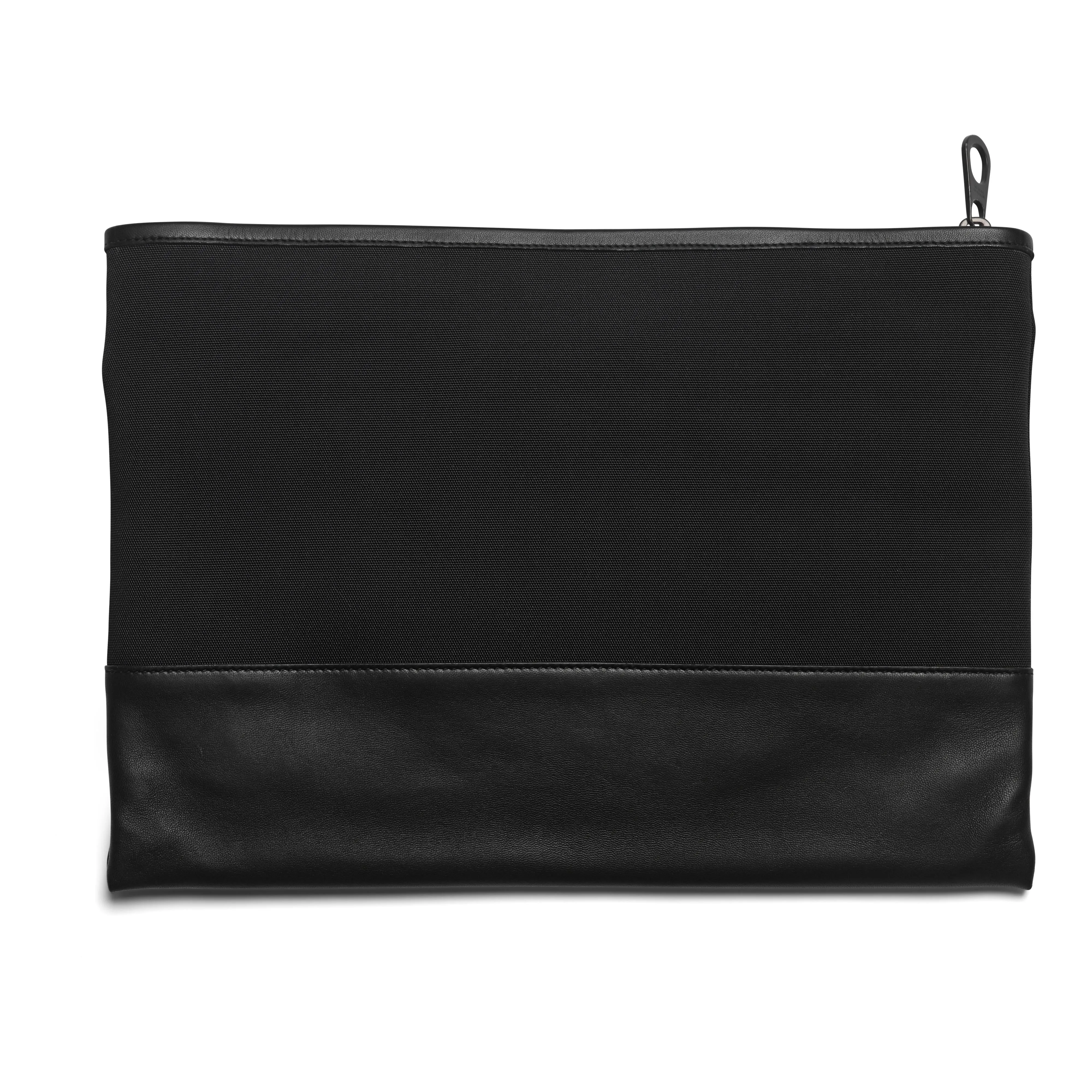 Bottega Veneta Intrecciato Leather & Canvas Clutch