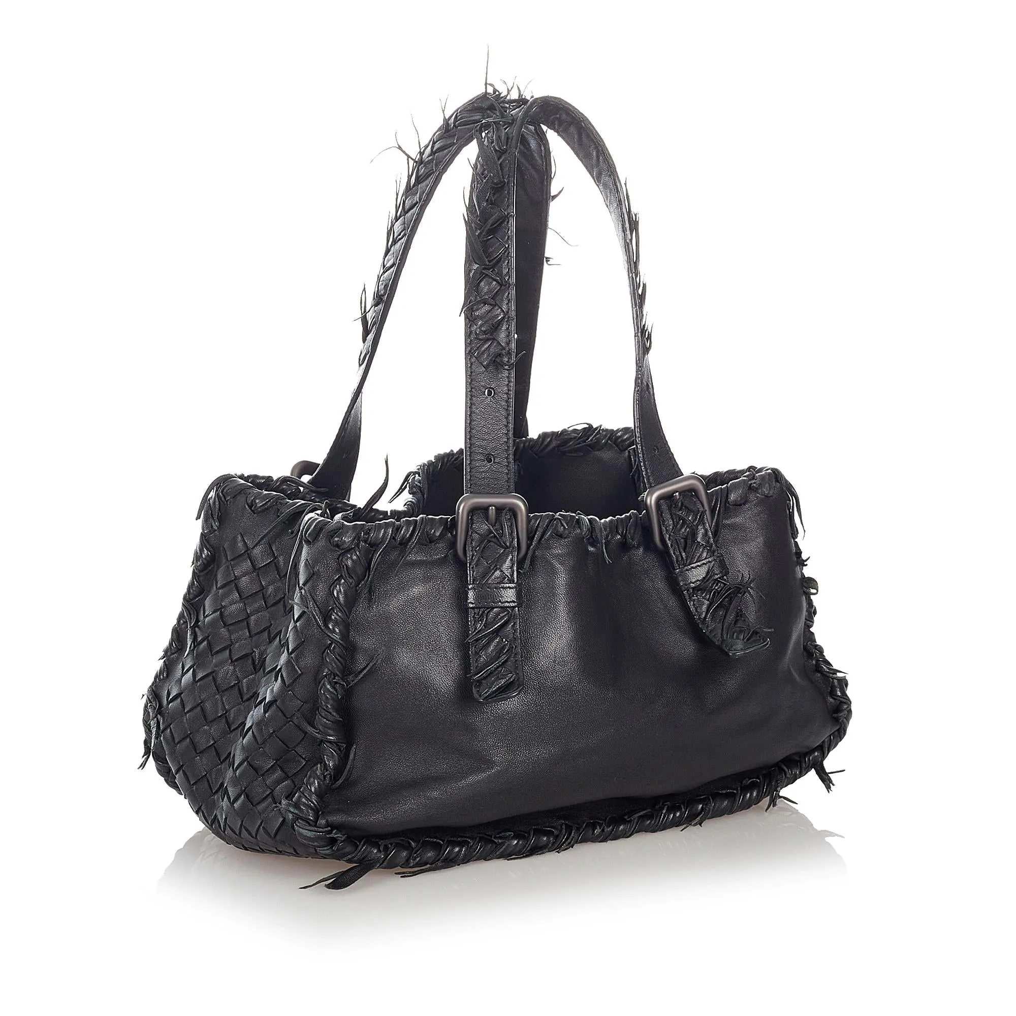 Bottega Veneta Intrecciato Leather Handbag (SHG-27217)