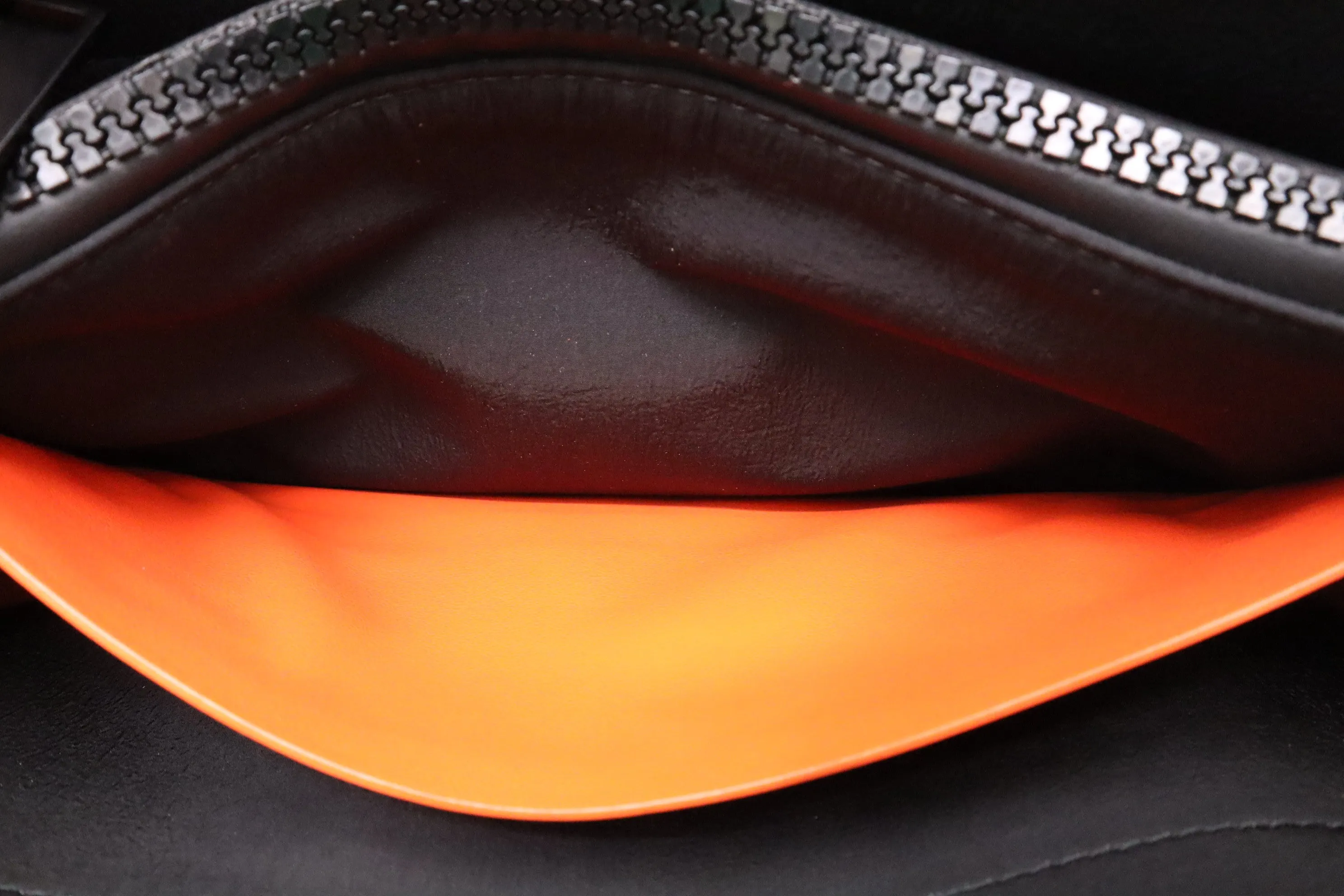 Bottega Veneta Maxi Clutch in Orange Intrecciato Leather