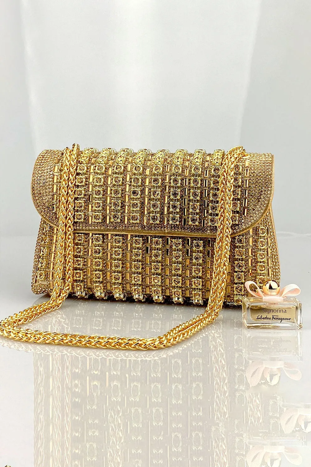 Chantal Diamond Clutch Bag