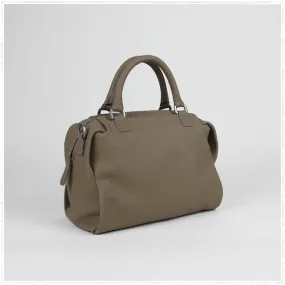 Classic Womens Khaki Work Leather Handbag Purse Leather Khaki Work Shoulder Bag Handbag Purse for Ladies