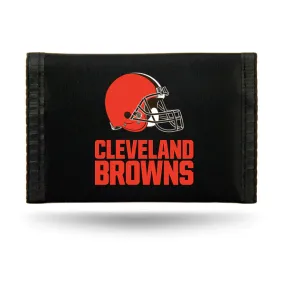 Cleveland Browns Nylon Tri Fold Wallet