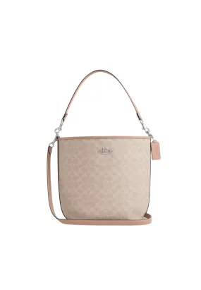 Coach City Bucket Bag Large Signature In Sand Taupe CT802