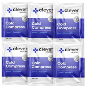 Cold Compress Therapy, Instant Cold Pack for Sprains, Swelling, and Inflammation, 5x7 Inches, 6 Count