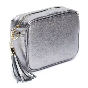 Crossbody Tassel Pewter