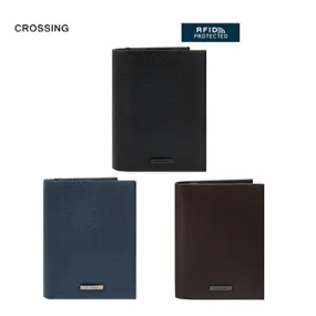 Crossing Elite Short Leather Wallet With Coin Pouch RFID