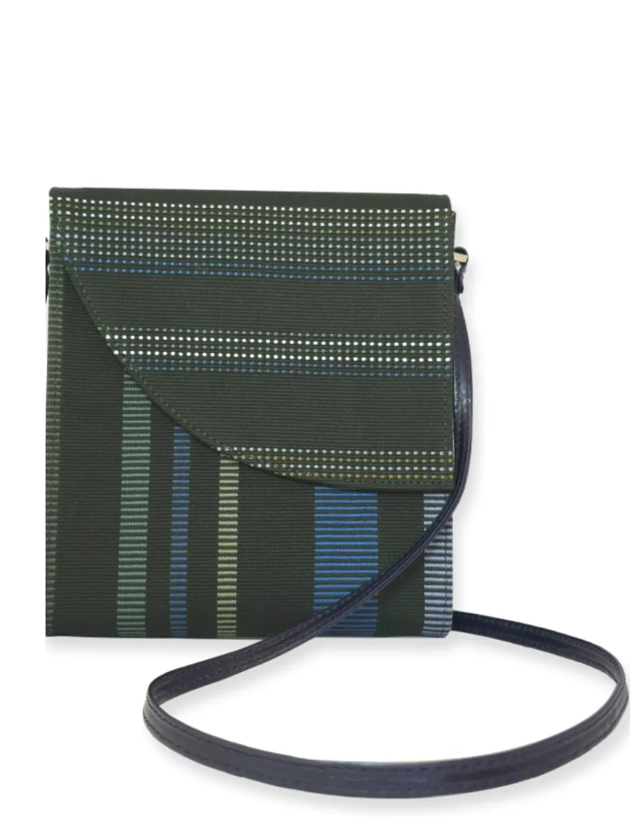 Curva Crossbody Handbag - Greens Blue 1