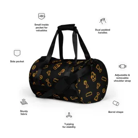 Custom Brick Parts Treasure All-Over Print Gym Bag Black