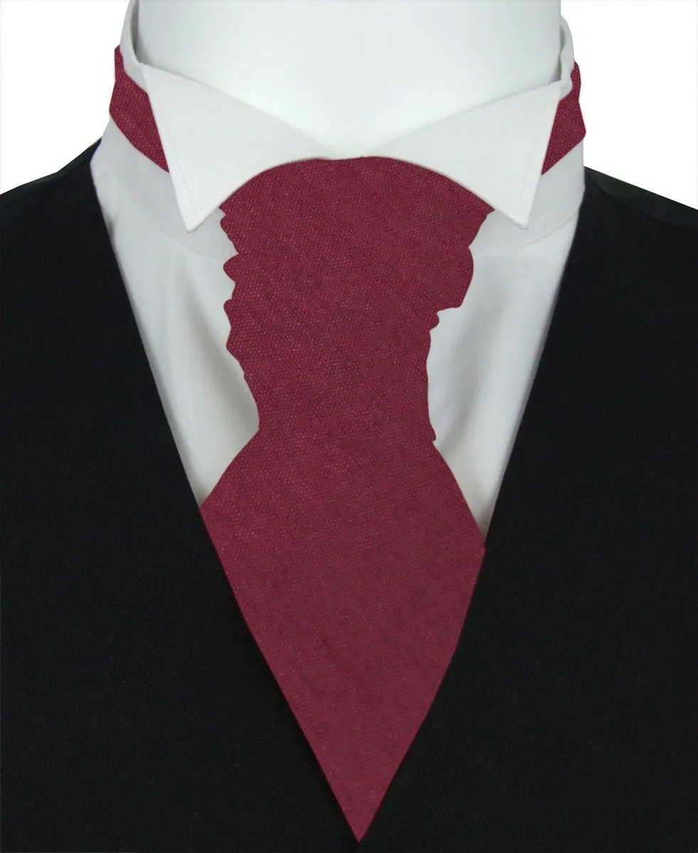 Dark Wine Shantung Boys Wedding Cravats