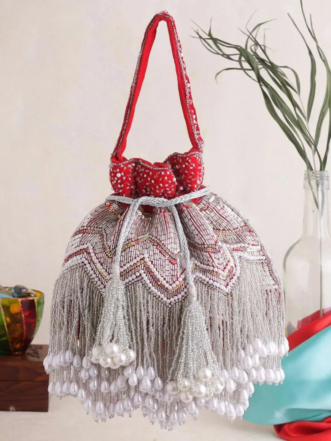 Designer Jhallar Potli Bag