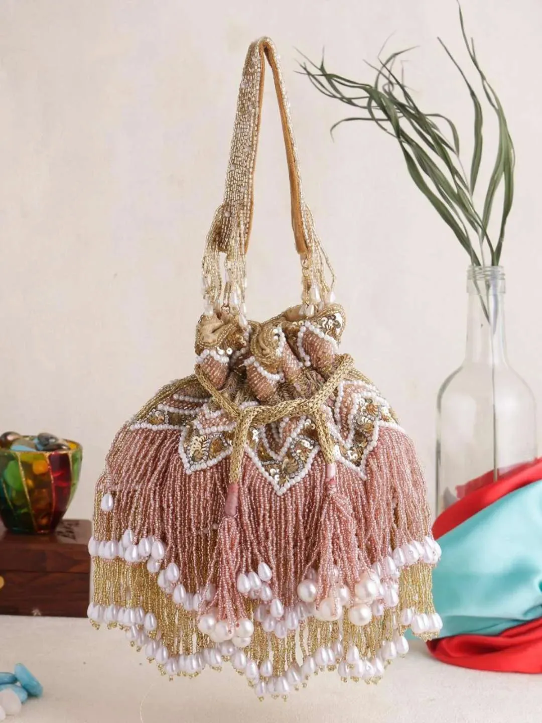 Designer Jhallar Potli Bag