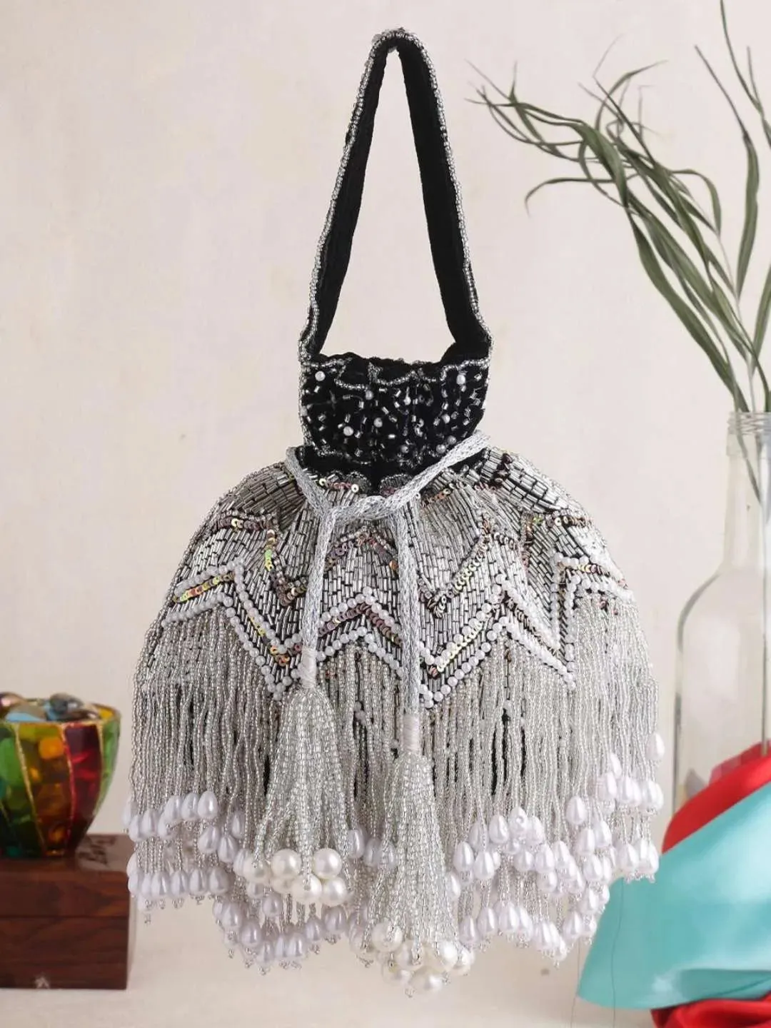 Designer Jhallar Potli Bag