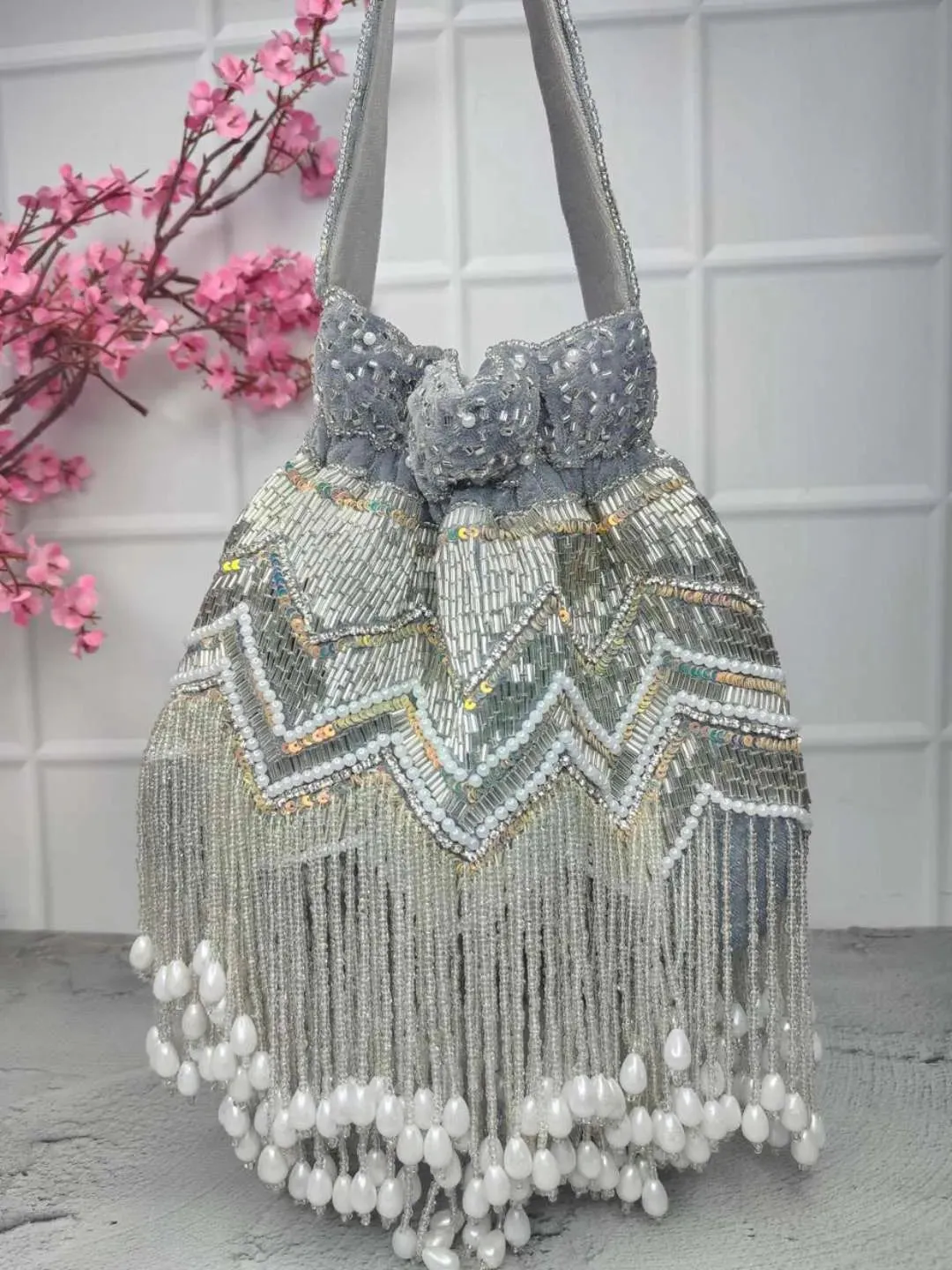 Designer Jhallar Potli Bag