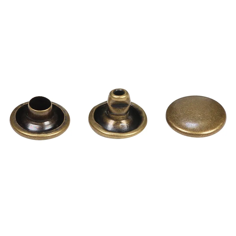 Double Cap Rivets - 8mm x 4mm - 24 sets