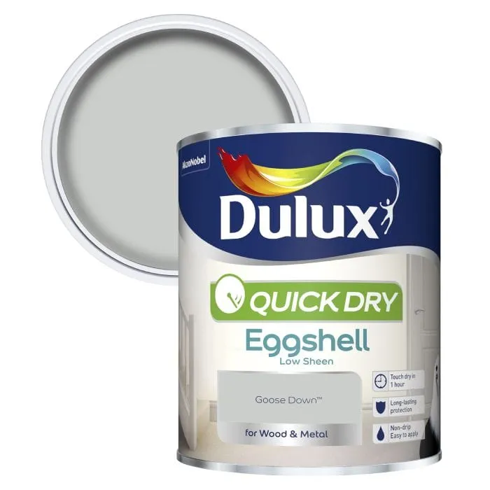 Dulux Quick Dry Eggshell 750Ml Goose Down