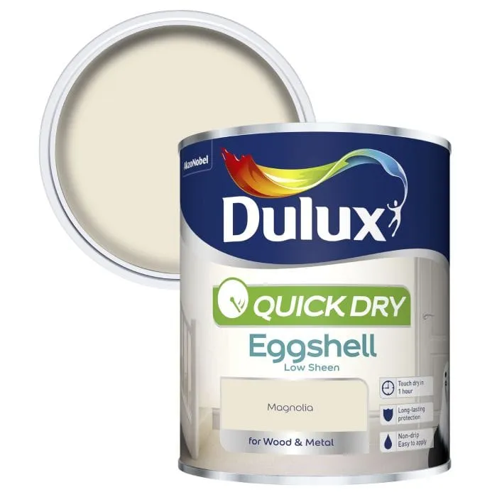 Dulux Quick Dry Eggshell 750Ml Magnolia