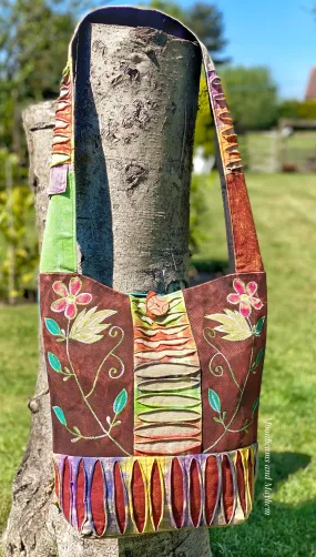 ENCHANTING WILDWOOD LARGE COTTON TOTE /  BAG