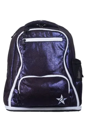 Faux Suede in Midnight Magic Rebel Dream Bag Plus With White Zipper