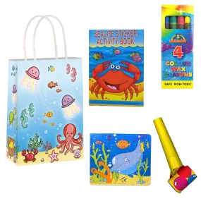 Filled Sealife Themed Party Bags with Contents - Pack of 100