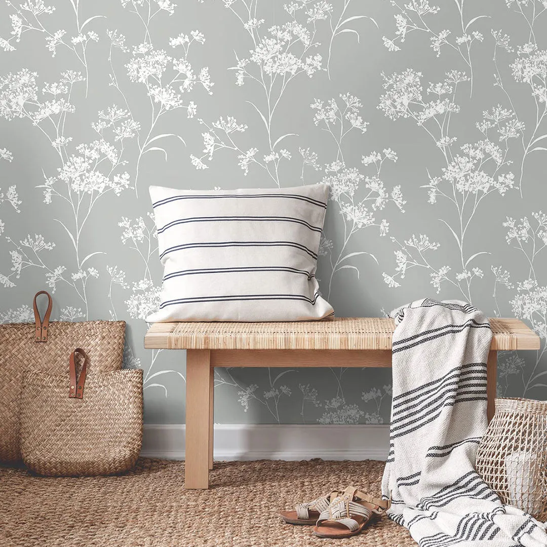 Floral Mist Peel-and-Stick Luxe Haven Wallpaper