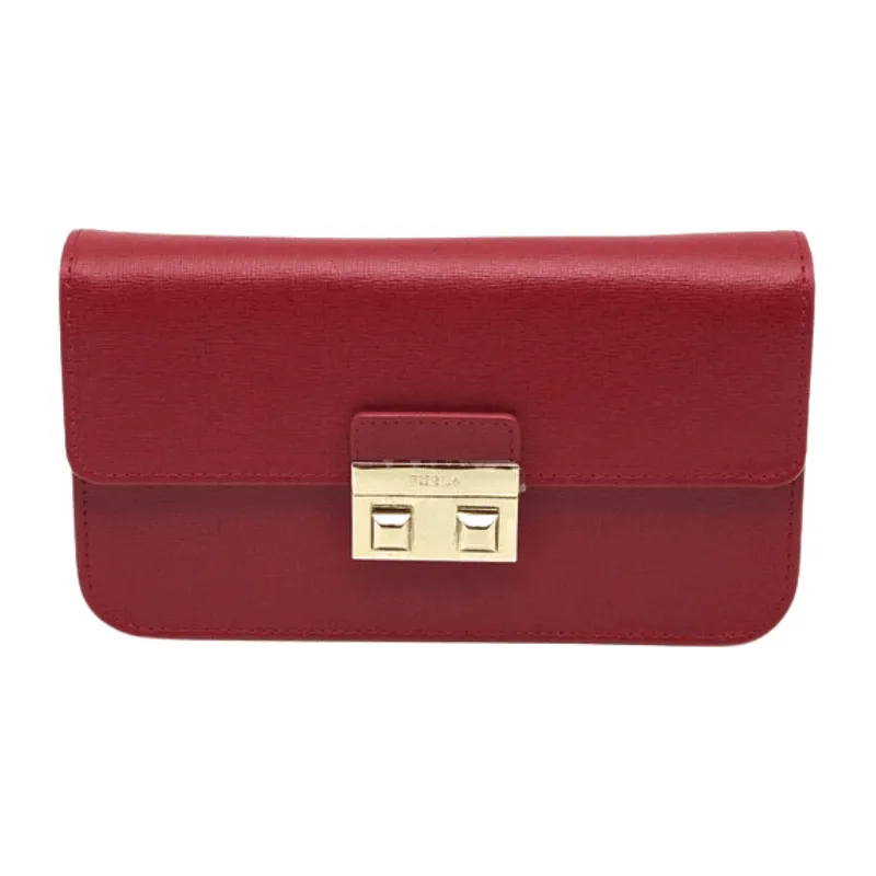 Furla Bella XL Crossbody Bag - Saffiano Red