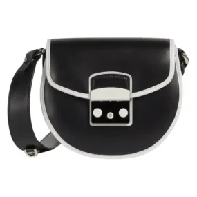 Furla Metropolis Mini Round Crossbody Bag - Nero Talco