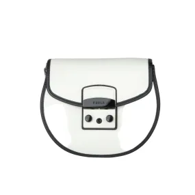 Furla Metropolis Mini Round Crossbody Bag - Talco Nero