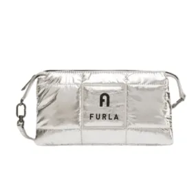 Furla Piuma Mini Shoulder Bag - Silver