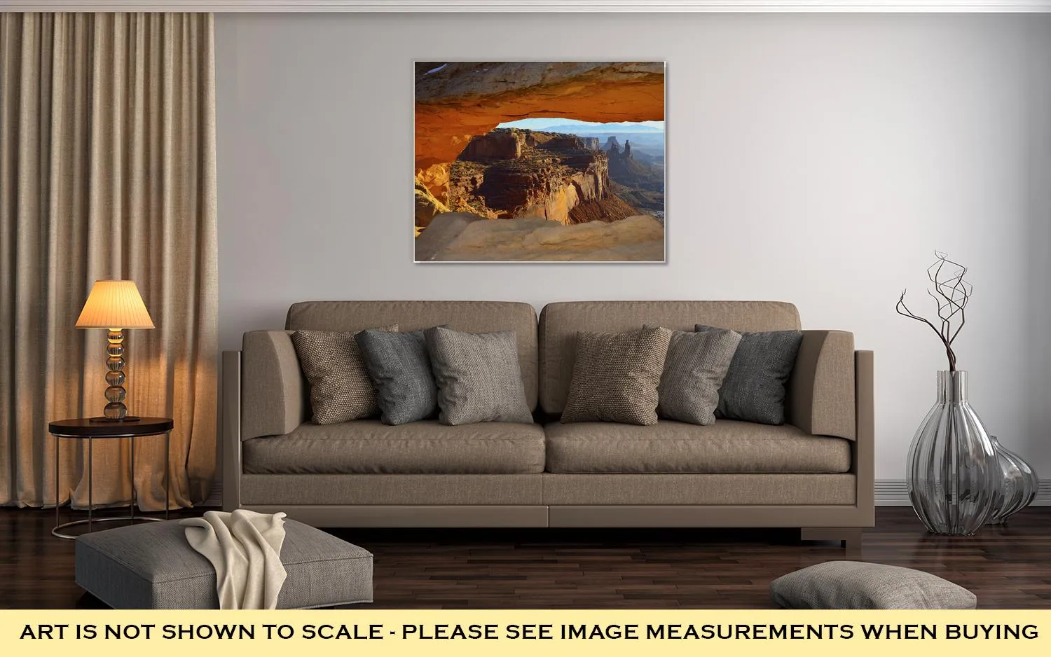 Gallery Wrapped Canvas, Mesarch In Canyonlands National Park Utah In Winter