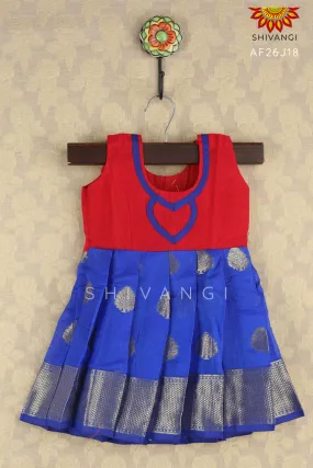 Girl Blue Senbhaga Baby Frock