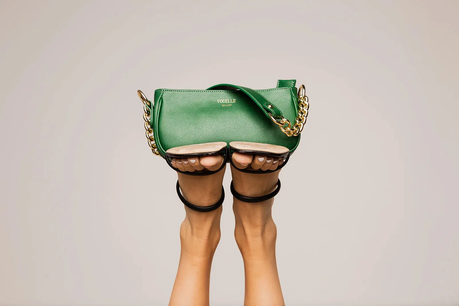 Green Chain Shoulder Bag