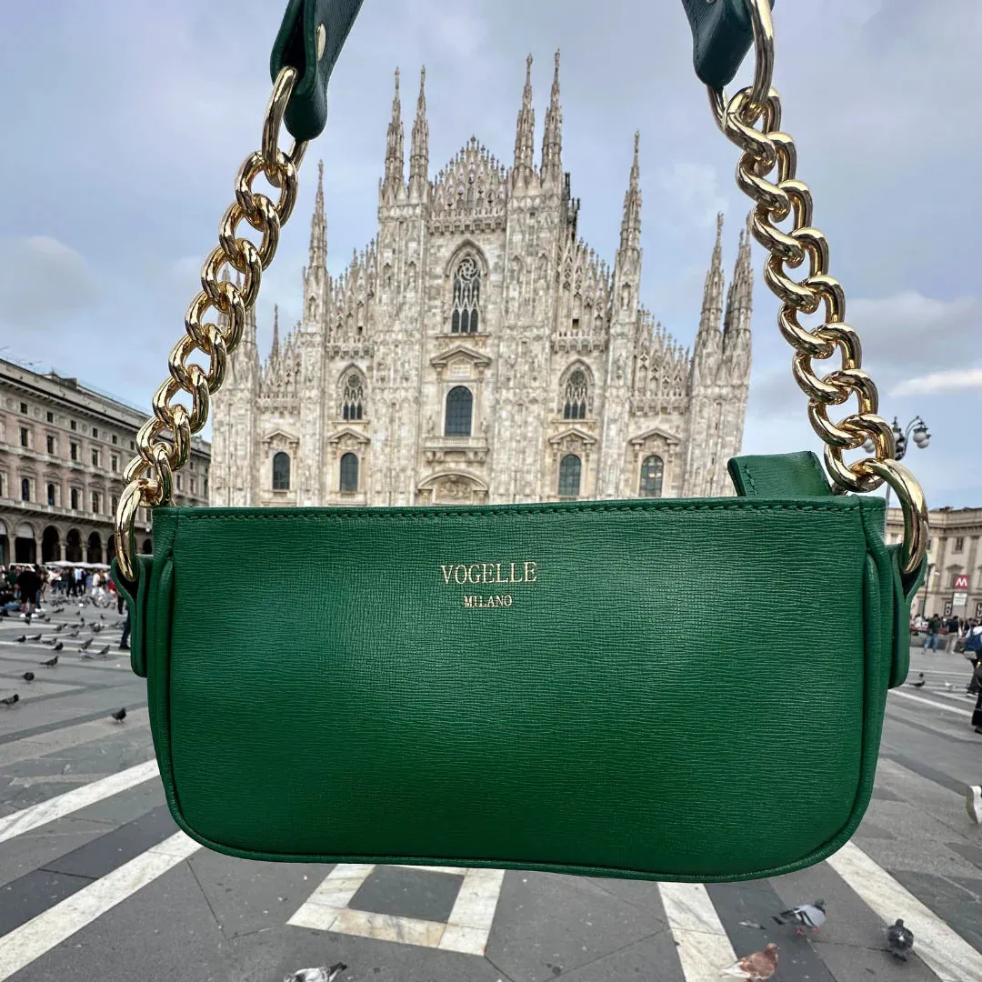 Green Chain Shoulder Bag