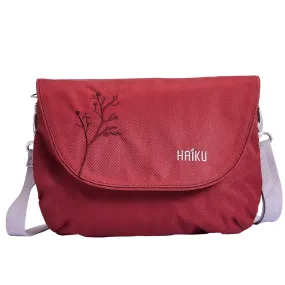 Haiku Bliss Saddle Bag In Cherry Blossom, River Rock Blue, Rosewood, Stone Gray & Black