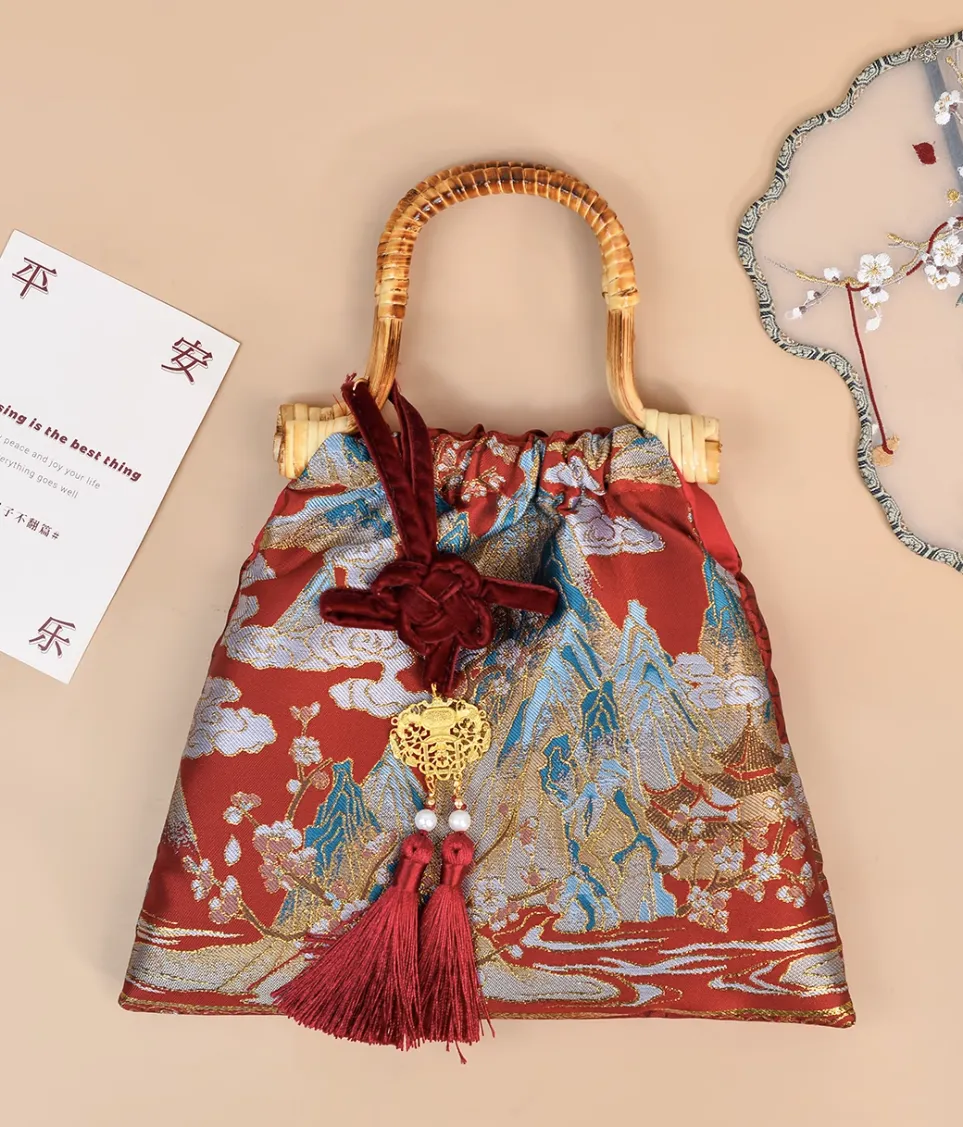 Handbag for Hanfu & Cheongsam - Scarlet Mountains