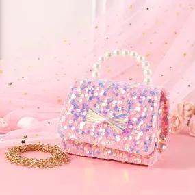 Handbag with Sequins and Pearls for Kids