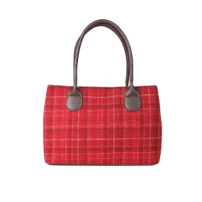 Harris Tweed Ladies Handbag - Classic Red Check