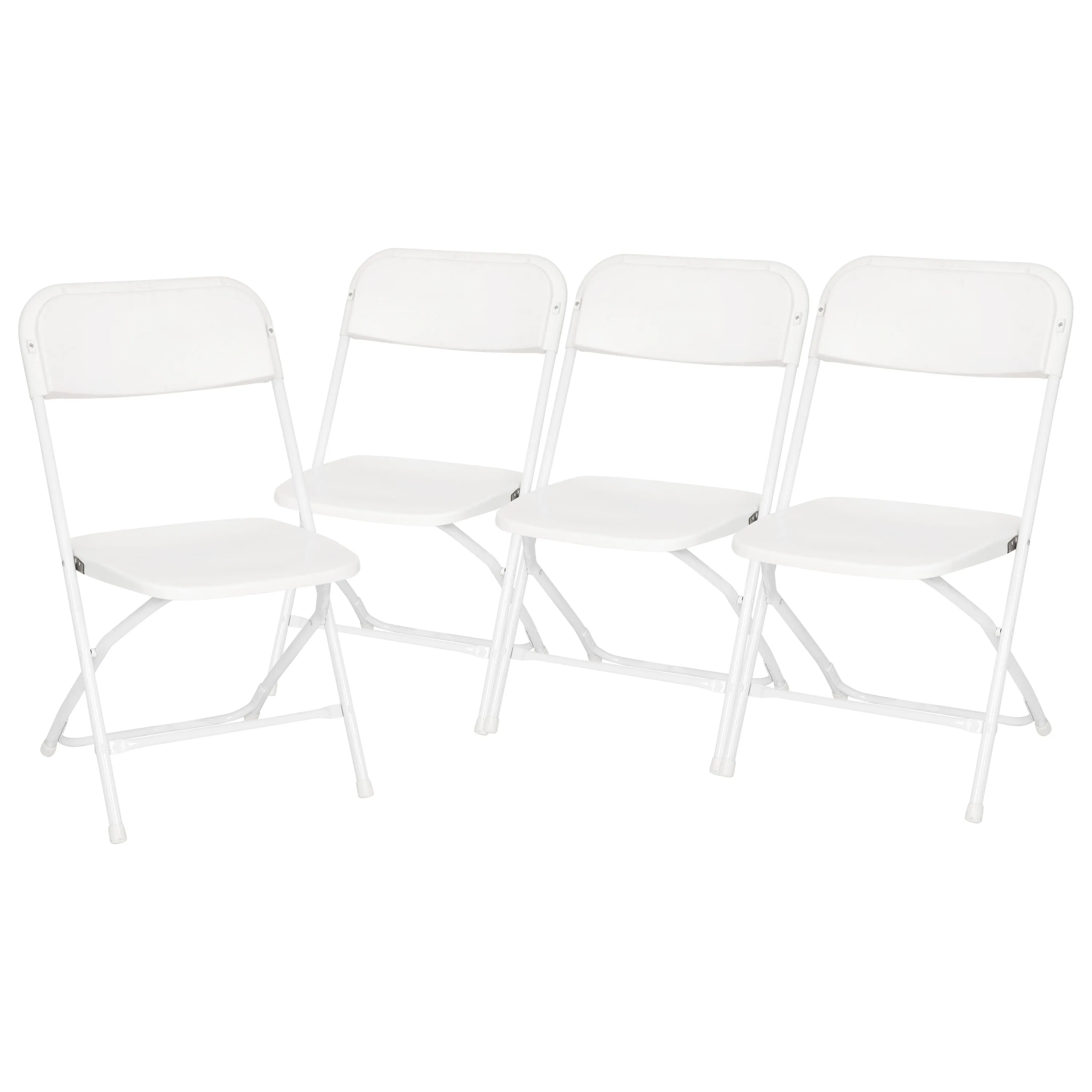 Hercules Big and Tall Commercial Folding Chair - Extra Wide 650LB. Capacity - Durable Plastic - 4-Pack