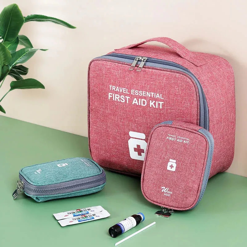 Home First Aid Kit Large Capacity Empty Medicine Storage Bag