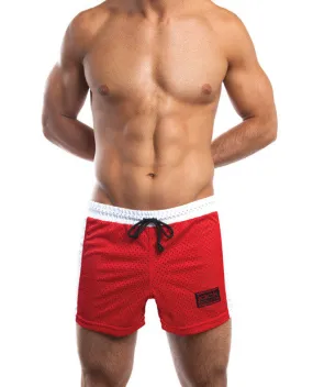 Jack Adams Air Mesh Gym Short Red-white Xl